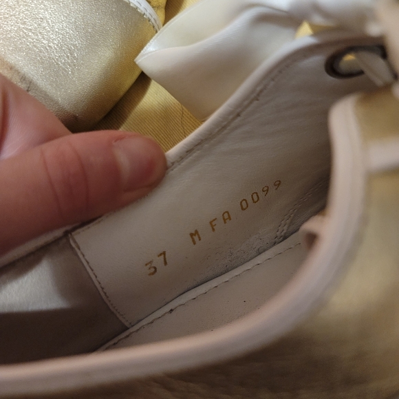 Louis Vuitton Gold Sneakers - Picture 3 of 5